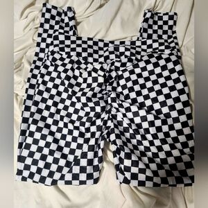 Yoga Booty Pants size medium checkered!